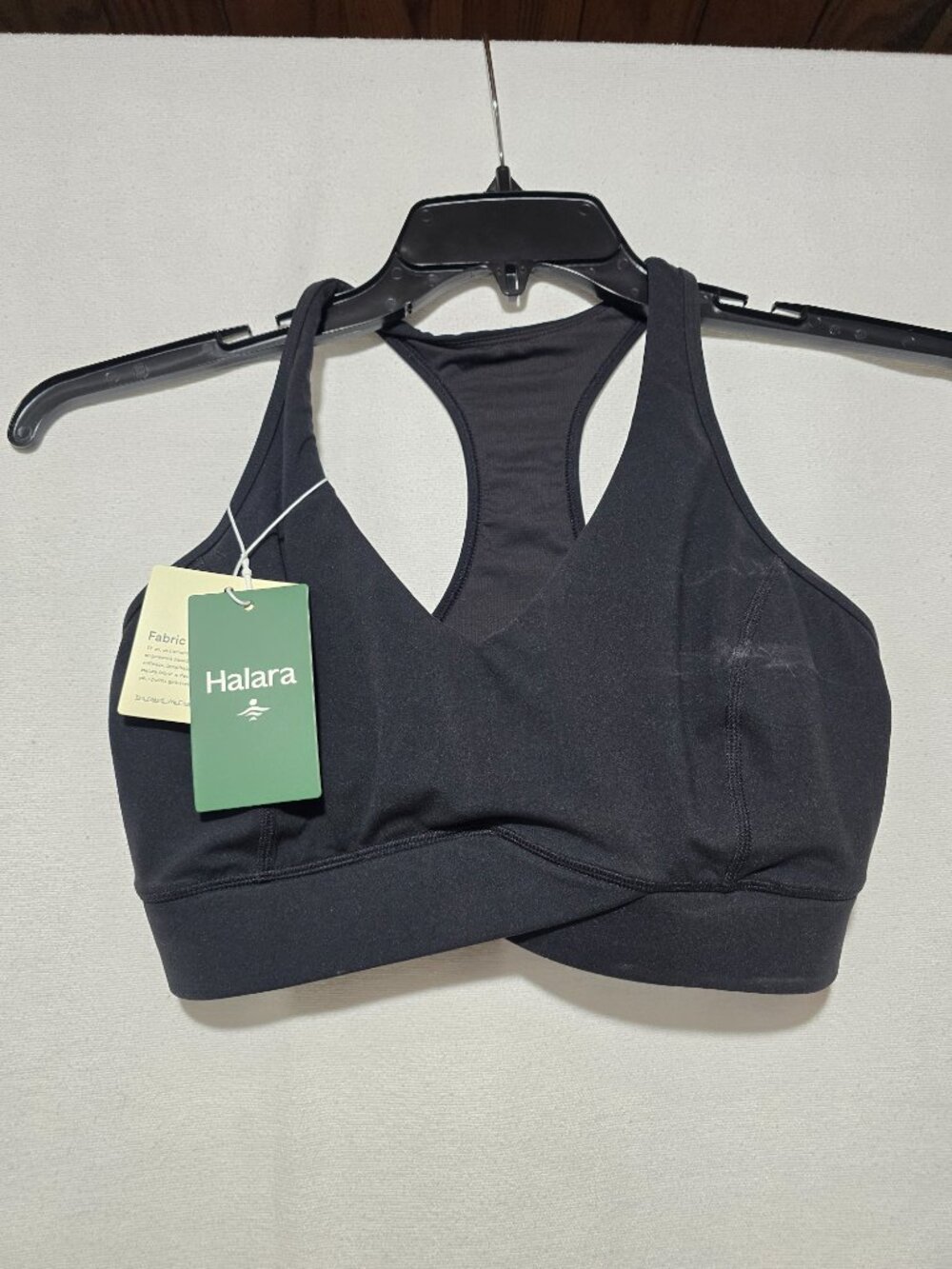 Halara UltraSculpt Black Sports Bra Women's Size M NWT Activewear Crop Top NEW